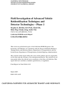 Cover page: Field Investigation of Advanced Vehicle Reidentification Techniques and Detector Technologies - Phase 2