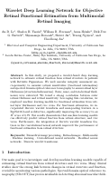 Cover page of Wavelet Deep Learning Network for Objective Retinal Functional Estimation from Multimodal Retinal Imaging