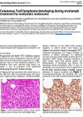 Cover page: Cutaneous T-cell lymphoma developing during nivolumab treatment for metastatic melanoma