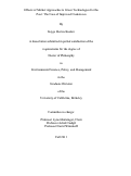 Cover page: Effects of Market Approaches to Green Technologies for the Poor: The Case of Improved Cookstoves