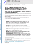 Cover page: The Role of Vascular Endothelial Growth Factor in Neurodegeneration and Cognitive Decline: Exploring Interactions With Biomarkers of Alzheimer Disease