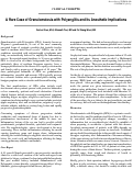 Cover page: A Rare Case of Granulomatosis with Polyangiitis and Its Anesthetic Implications