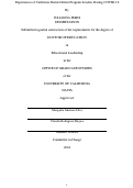 Cover page: Experiences of California District Intern Program Leaders During COVID-19