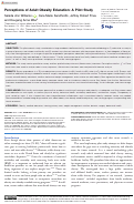 Cover page: Perceptions of Adult Obesity Education: A Pilot Study