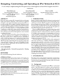 Cover page of Designing, Constructing, and Operating an IPv6 Network at SC23: A case study in implementing the IPv6 protocol on a heterogenous network that supports the SC23 conference