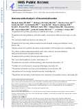 Cover page: Genome-wide analysis of insomnia disorder