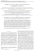 Cover page: Evolution reverses the effect of network structure on metapopulation persistence.