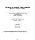 Cover page: Mechanism and Kinetics of Ethanol Coupling to Butanol over Hydroxyapatite