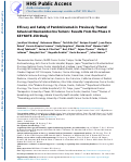 Cover page: Efficacy and Safety of Pembrolizumab in Previously Treated Advanced Neuroendocrine Tumors: Results From the Phase II KEYNOTE-158 Study