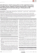 Cover page: Identification of pH-sensing Sites in the Light Harvesting Complex Stress-related 3 Protein Essential for Triggering Non-photochemical Quenching in Chlamydomonas reinhardtii *