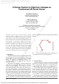 Cover page: A Design System for Eight-Bar Linkages as Constrained 4R Serial Chains