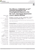 Cover page: The Effects of SEA0400 on Ca2+ Transient Amplitude and Proarrhythmia Depend on the Na+/Ca2+ Exchanger Expression Level in Murine Models