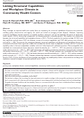 Cover page: Linking Structural Capabilities and Workplace Climate in Community Health Centers