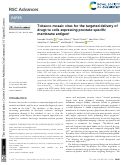 Cover page: Tobacco mosaic virus for the targeted delivery of drugs to cells expressing prostate-specific membrane antigen