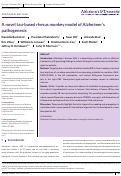 Cover page: A novel tau‐based rhesus monkey model of Alzheimer's pathogenesis