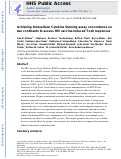 Cover page: Achieving intracellular cytokine staining assay concordance on two continents to assess HIV vaccine-induced T-cell responses.