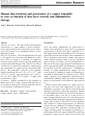 Cover page: Human skin retention and penetration of a copper tripeptide in vitro as function of skin layer towards anti-inflammatory therapy