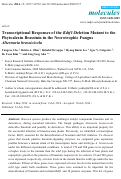 Cover page: Transcriptional Responses of the Bdtf1-Deletion Mutant to the Phytoalexin Brassinin in the Necrotrophic Fungus Alternaria brassicicola