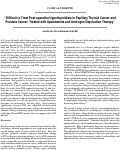 Cover page: “Difficult to Treat Post-operative Hypothyroidism in Papillary Thyroid Cancer and Prostate Cancer, Treated with Apalutamide and Androgen Deprivation Therapy”