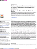 Cover page: Spatio-temporal and transmission dynamics of sarcoptic mange in an endangered New World kit fox.