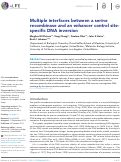 Cover page: Multiple interfaces between a serine recombinase and an enhancer control site-specific DNA inversion