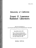 Cover page: DISULFUR MONOXIDE in. ITS INFRARED SPECTRUM AND THERMODYNAMIC FUNCTIONS