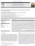 Cover page: The impacts of reactive terpene emissions from plants on air quality in Las Vegas, Nevada