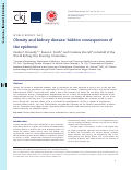 Cover page: Obesity and kidney disease: hidden consequences of the epidemic