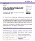 Cover page: Topical Skin Treatment and Its Influence on Surgical Healing: Review of Literature and Underlying Physiology