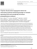 Cover page: Tripolar chromosome segregation drives the association between maternal genotype at variants spanning PLK4 and aneuploidy in human preimplantation embryos