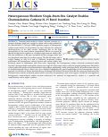 Cover page: Heterogeneous Rhodium Single-Atom-Site Catalyst Enables Chemoselective Carbene N–H Bond Insertion