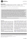 Cover page: Rapid-acting antidepressants and the circadian clock