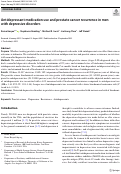 Cover page: Antidepressant medication use and prostate cancer recurrence in men with depressive disorders