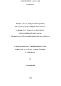 Cover page: Oral pre-exposure prophylaxis delivery among HIV-negative pregnant and postpartum women in antenatal clinics of Cape Town, South Africa: Adolescent Girls and Young Women, Intimate Partner Violence, and Prevention-effective Adherence