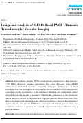 Cover page: Design and Analysis of MEMS Based PVDF Ultrasonic Transducers for Vascular Imaging