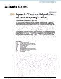 Cover page: Dynamic CT myocardial perfusion without image registration