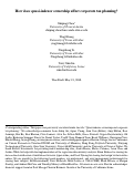 Cover page: How does quasi-indexer ownership affect corporate tax planning?