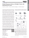 Cover page: Enzyme-Responsive Delivery of Multiple Proteins with Spatiotemporal Control