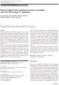 Cover page: Phase II clinical trial evaluating docetaxel, vinorelbine and GM-CSF in stage IV melanoma