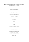 Cover page: Essays on Network Games with Incomplete Information, with Applications in Finance