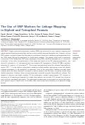 Cover page: The Use of SNP Markers for Linkage Mapping in Diploid and Tetraploid Peanuts