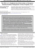 Cover page: The Effect of a Simulation-based Intervention on Emergency Medicine Resident Management of Early Pregnancy Loss