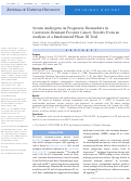 Cover page: Serum Androgens As Prognostic Biomarkers in Castration-Resistant Prostate Cancer: Results From an Analysis of a Randomized Phase III Trial