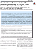 Cover page: Characterization of Wastewater Treatment Plant Microbial Communities and the Effects of Carbon Sources on Diversity in Laboratory Models