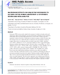 Cover page: Naltrexone effects on subjective responses to alcohol in the human laboratory: A systematic review and meta‐analysis