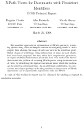 Cover page: XPath Views for Documents with Persistent Identifiers
