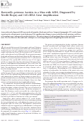 Cover page: Bartonella quintana Aortitis in a Man with AIDS, Diagnosed by Needle Biopsy and 16S rRNA Gene Amplification