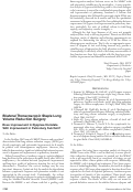 Cover page: Bilateral Thoracoscopic Staple Lung Volume Reduction Surgery