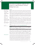 Cover page: Association of metabolic syndrome and change in Unified Parkinson's Disease Rating Scale scores