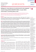 Cover page: Raltegravir versus efavirenz in antiretroviral-naive pregnant women living with HIV (NICHD P1081): an open-label, randomised, controlled, phase 4 trial